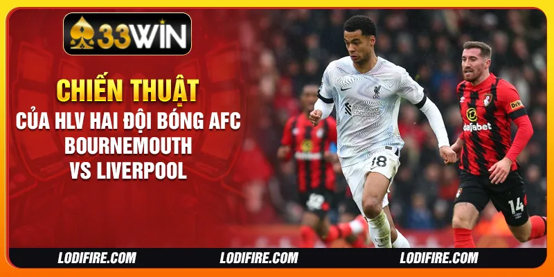 Chiến thuật của HLV hai đội bóng AFC Bournemouth vs Liverpool