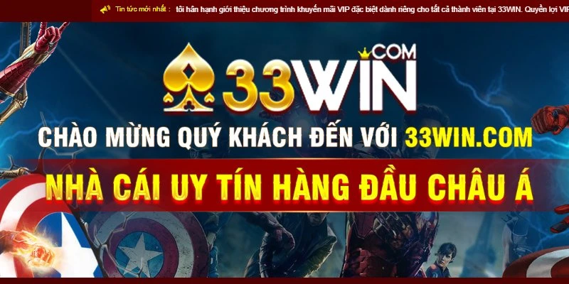 33WIN quy định nạp tiền đơn giản